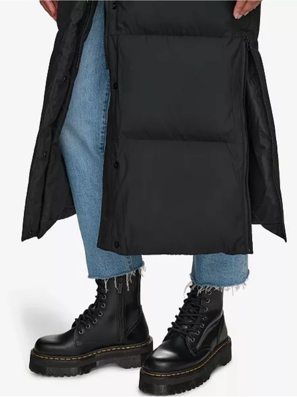 NWOT Levi’s Women's Winter Extra Long Quilted Parka, Coat, Large - Picture 3 of 11